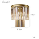 GobekUsa Crystal Wall Lamp: Luxe Bronze Black Copper Sconce Light Fixture