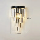 GobekUsa Crystal Wall Lamp: Elegant Lighting for Living Room, Bedroom, and Staircase