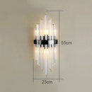 GobekUsa Crystal Wall Lamp: Elegant Lighting for Living Room, Bedroom, and Staircase