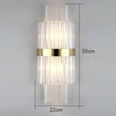 GobekUsa Crystal Wall Lamp: Elegant Lighting for Living Room, Bedroom, and Staircase
