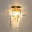 GobekUsa Crystal Wall Lamp: Elegant Lighting for Living Room, Bedroom, and Staircase
