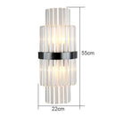 GobekUsa Crystal Wall Lamp: Elegant Lighting for Living Room, Bedroom, and Staircase