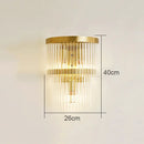 GobekUsa Crystal Wall Lamp: Elegant Lighting for Living Room, Bedroom, and Staircase