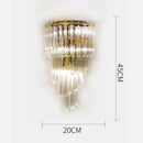 GobekUsa Crystal Wall Lamp: Elegant Lighting for Living Room, Bedroom, and Staircase