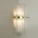 GobekUsa Crystal Wall Lamp: Elegant Lighting for Living Room, Bedroom, and Staircase