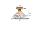 GobekUsa Crystal Wood LED Ceiling Lamp Clear Glass Modern Indoor Lighting