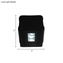 GobekUsa Modern Cubic LED Wall Lamp in Black with Colorful Light Options & Aluminum Finish