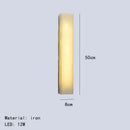 GobekUsa Cuboid Marble LED Wall Lamp for Bedroom, Restaurant, Stairs - Dimmable Iron Lighting