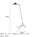 GobekUsa Black Metal Floor Lamp, Rotatable Lampshade for Parlor Bedroom Reading Lighting.