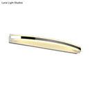 GobekUsa LED Acrylic Vanity Light in Chrome: Streamlined Wall Lighting Solution for Warm/White Bathroom Ambiance