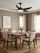 Modern Curved Blade Ceiling Fan Light