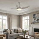 Modern Curved Blade Ceiling Fan Light