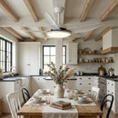 Modern Curved Blade Ceiling Fan Light