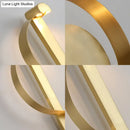 GobekUsa Curved Golden LED Wall Sconce in Warm/White Light - Stylish Aluminum Fixture
