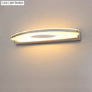 GobekUsa Curved LED Vanity Sconce with Stainless Steel Finish for Bathrooms