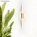 GobekUsa Curved Linear Aluminum LED Wall Sconce in Simplicity Gold/Coffee - Ideal Dining Room Lighting