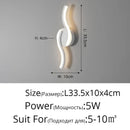 GobekUsa LED Wall Sconces White Fixtures for Bedroom Aisle Bedside Table Closet Lighting
