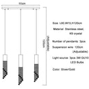 GobekUsa Crystal Staircase Chandelier: Modern LED Lighting for Living Room, Hall, or Loft