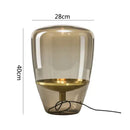 GobekUsa Glass Table Lamps Indoor Bedside Lamp for Living Room LED Lighting
