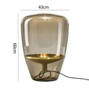 GobekUsa Glass Table Lamps Indoor Bedside Lamp for Living Room LED Lighting