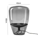 GobekUsa Glass Table Lamps Indoor Bedside Lamp for Living Room LED Lighting