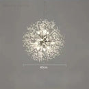 GobekUsa Dandelion Crystal Chandelier: Modern Nordic Style LED Pendant Light for Living Room