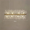 GobekUsa Dandelion Crystal Chandelier: Modern Nordic Style LED Pendant Light for Living Room