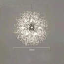 GobekUsa Dandelion Crystal Chandelier: Modern Nordic Style LED Pendant Light for Living Room