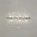GobekUsa Dandelion Crystal Chandelier: Modern Nordic Style LED Pendant Light for Living Room