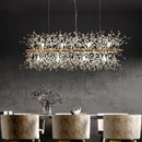 GobekUsa Dandelion LED Crystal Chandelier for Living Room Dining Decoration