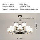 GobekUsa Glass Chandelier: Nordic Modern LED Hanging Light for Living Room and Bedroom