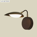 GobekUsa Modern Metal Oval Wall Mount LED Light Fixture with Adjustable Arm - Perfect for Bedroom in Warm/Natural Light
