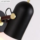 GobekUsa Rotatable Modern Black Wall Lamp for Office Corridor - Cup Shade, Metallic Finish