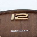 GobekUsa Bamboo Wall Clock Modern Design Living Room Decor Timepiece