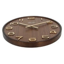 GobekUsa Bamboo Wall Clock Modern Design Living Room Decor Timepiece