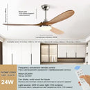 GobekUsa 52 Inch Wood Blade Ceiling Fan with Remote Control and Lights