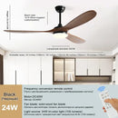 GobekUsa 52 Inch Wood Blade Ceiling Fan with Remote Control and Lights