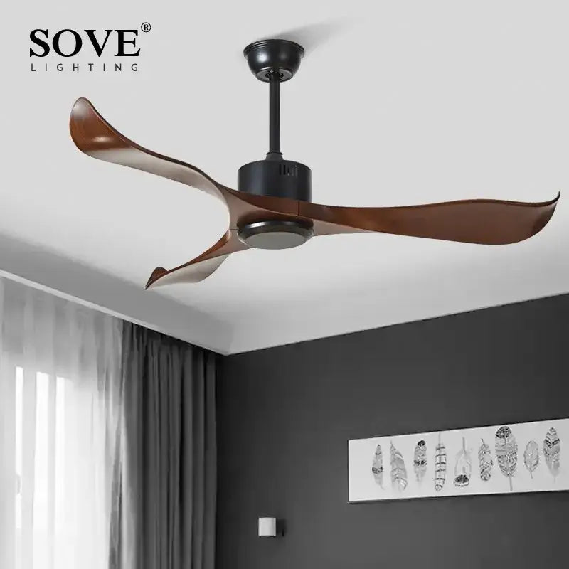 GobekUsa 52" DC Remote Control Plastic Blade Ceiling Fan (No Lights), photo 6 of 8