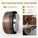 GobekUsa Espresso Distribution Tool & Tamper - Adjustable Depth, Wooden, 51/53/58mm Sizes