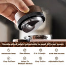 GobekUsa Espresso Distribution Tool & Tamper - Adjustable Depth, Wooden, 51/53/58mm Sizes