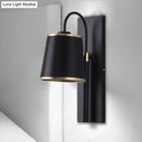 GobekUsa Modern Metal Wall Lamp with Conical Shade - Wall Mounted Light Fixture for Living Room