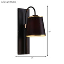 GobekUsa Modern Metal Wall Lamp with Conical Shade - Wall Mounted Light Fixture for Living Room