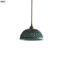 GobekUsa Bule Ceramic LED Pendant Lamp Modern Nordic Hanging Light for Bedroom Restaurant