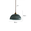 GobekUsa Bule Ceramic LED Pendant Lamp Modern Nordic Hanging Light for Bedroom Restaurant