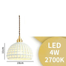 GobekUsa Bule Ceramic LED Pendant Lamp Modern Nordic Hanging Light for Bedroom Restaurant