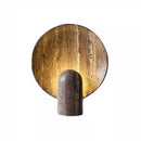 GobekUsa Dark Travertine Rock LED Resin Table Lamp - Modern Minimalist Home Decor