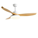 GobekUsa 52" DC Ceiling Fan with 3 ABS Blades and 60W LED Light, Remote Control