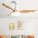 GobekUsa 52" DC Ceiling Fan with 3 ABS Blades and 60W LED Light, Remote Control