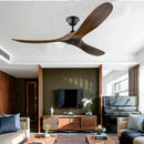 GobekUsa 88" Large Wood Blade Ceiling Fan with Remote Control and DC Motor