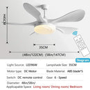 GobekUsa 58" Modern LED Ceiling Fan Light Strong Winds for Living Room & Restaurant
